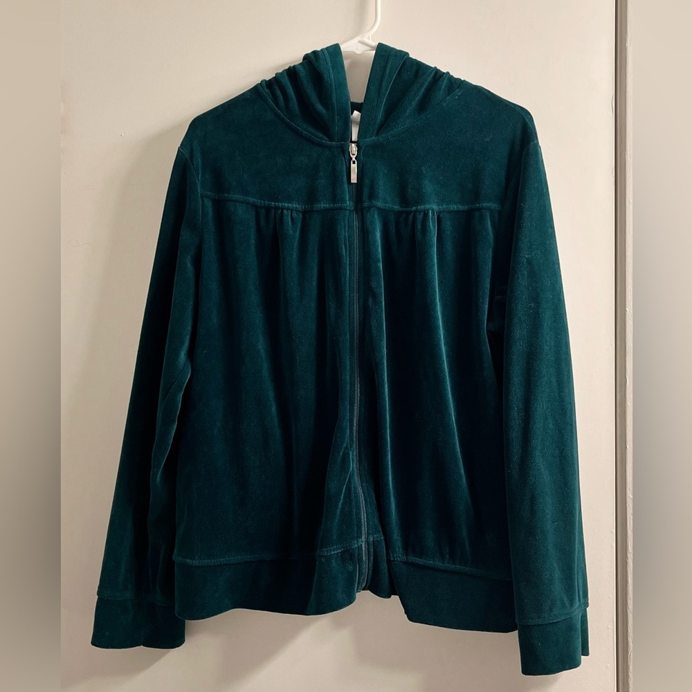 Danskin Now Women's Velour Zip-Up Jacket